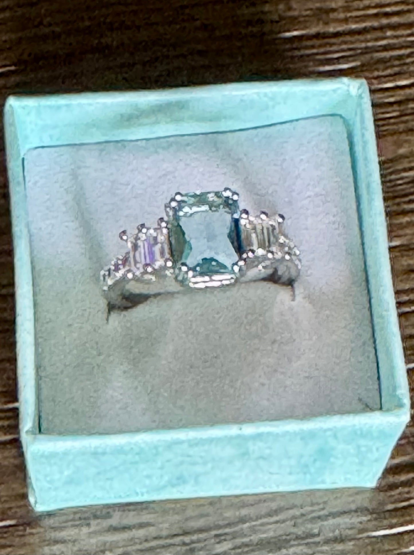 Emerald Topaz Ring