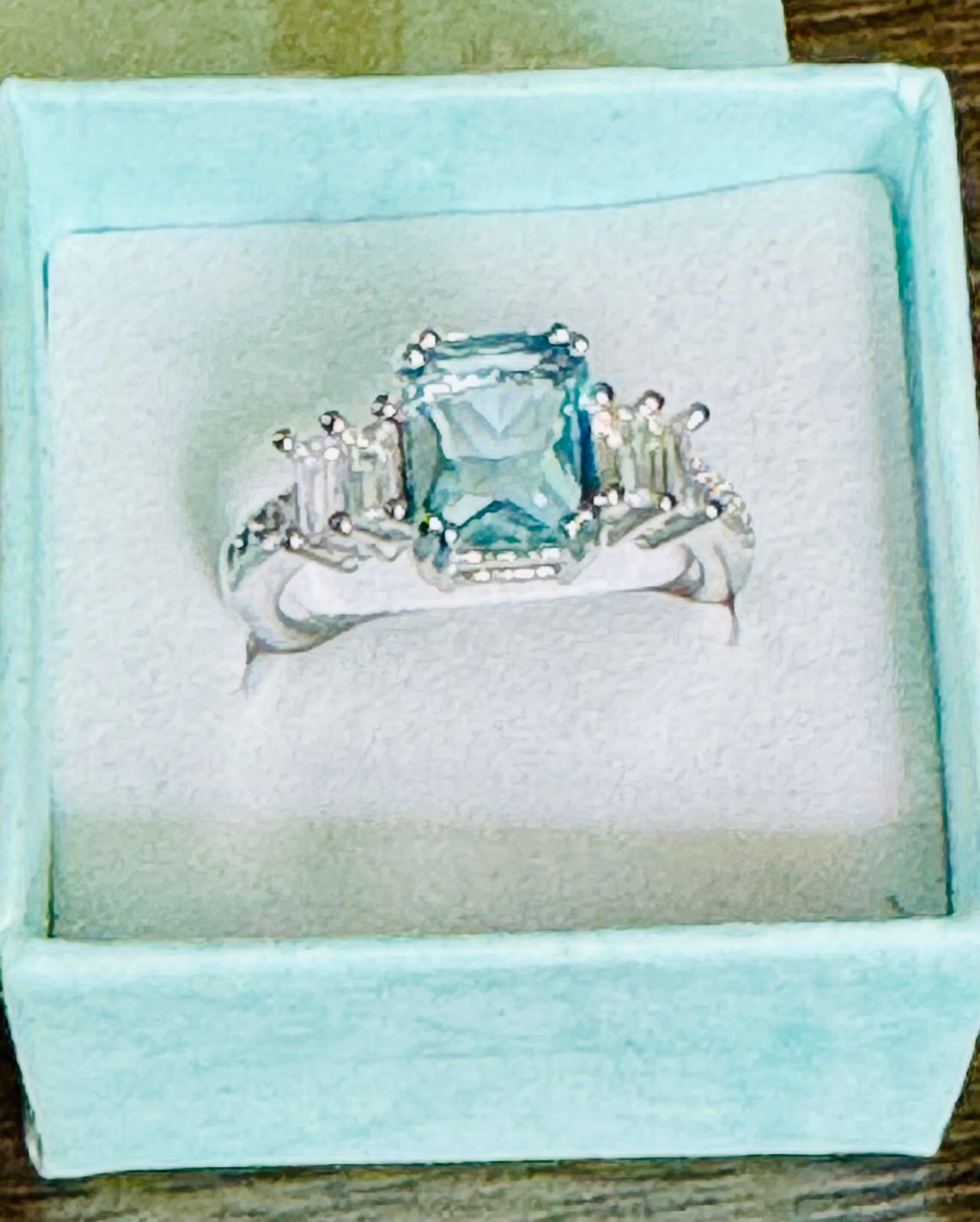Emerald Topaz Ring